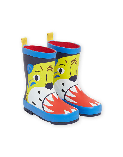 Stivali da pioggia navy con motivo tigre bambino NOPLUITIGER / 22KK3662D0C070