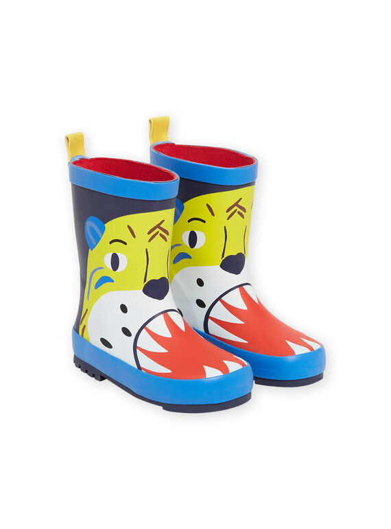 Stivali da pioggia navy con motivo tigre bambino NOPLUITIGER / 22KK3662D0C070