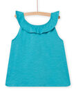 Canottiera blu celadon bambina NAJODEB4 / 22S901C5DEB204