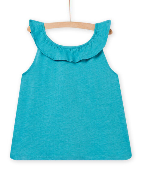 Canottiera blu celadon bambina NAJODEB4 / 22S901C5DEB204