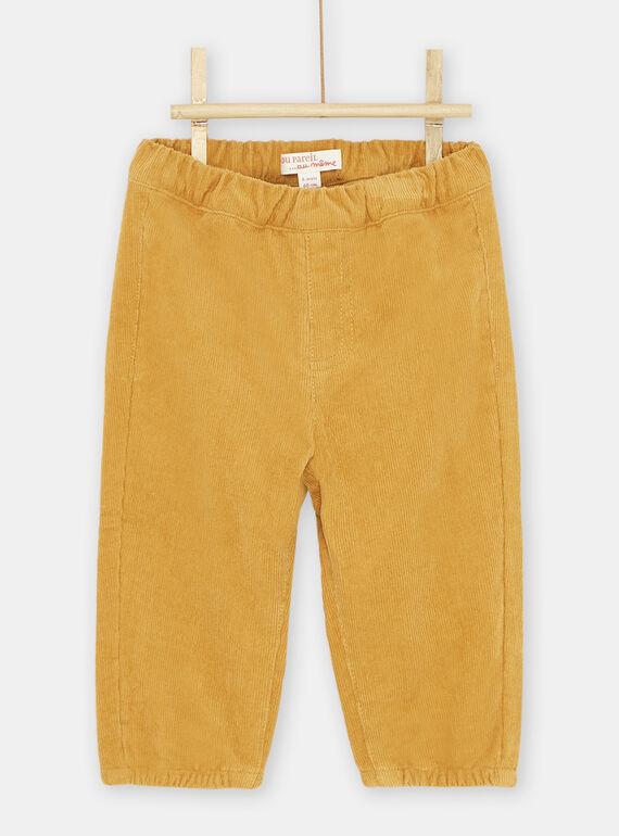 Pantaloni in velluto miele neonato SUJOPAN2 / 23WG10B3PAN107