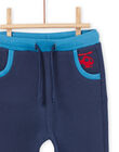 Pantaloni a tinta unita con cintura e parte inferiore delle gambe a contrasto PUGOBAJOG / 22WG10O3PAN715