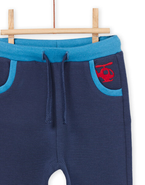 Pantaloni a tinta unita con cintura e parte inferiore delle gambe a contrasto PUGOBAJOG / 22WG10O3PAN715