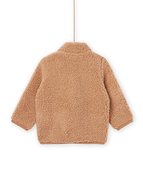 Cardigan bicolore con cerniera in sherpa PURHUGIL / 22WG10Q1GIL821