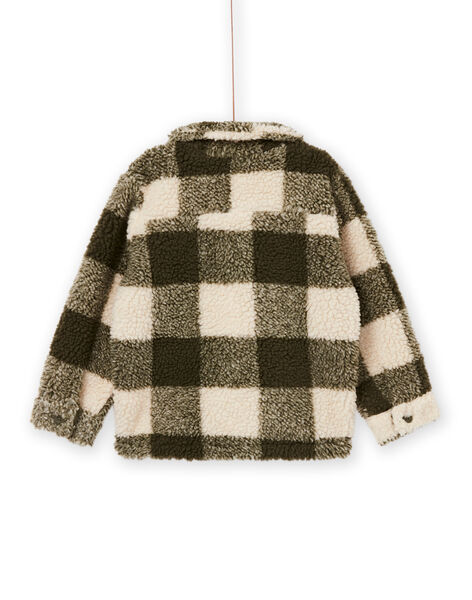 Giacca in sherpa bicolore PORHUGIL2 / 22W902Q1GIL609