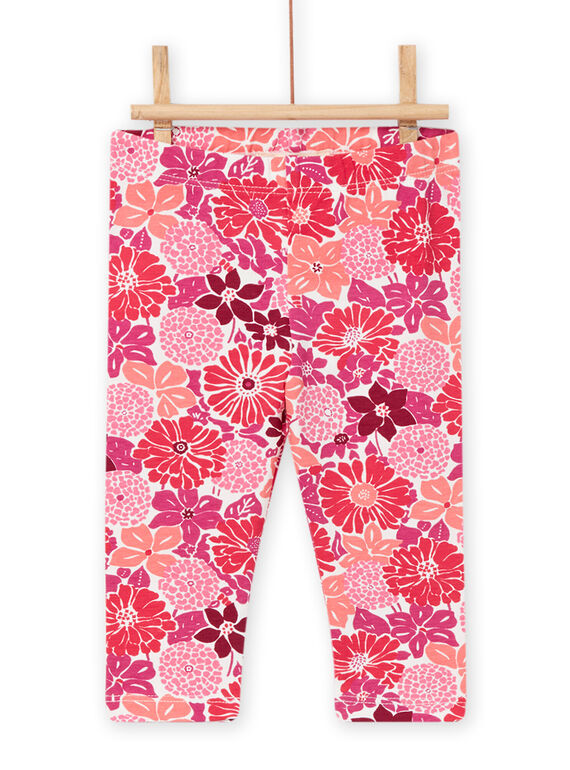 Leggings rosa con stampa neonata NYIFLALEG / 22SI09R1CAL001