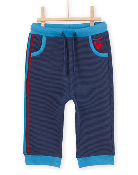 Pantaloni a tinta unita con cintura e parte inferiore delle gambe a contrasto PUGOBAJOG / 22WG10O3PAN715