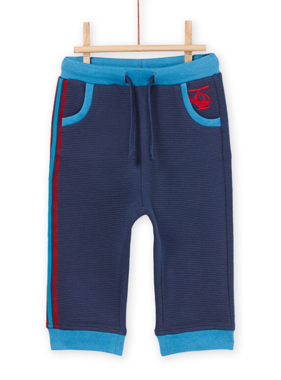 Pantaloni a tinta unita con cintura e parte inferiore delle gambe a contrasto PUGOBAJOG / 22WG10O3PAN715