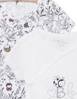 Set 2 body bianchi con stampa coccinella ape e foglia nascita unisex NOU1BOD1 / 22SF0541BDN000