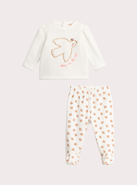 Pigiama écru VEFIPYJVOL / 24WH1391PYJ001