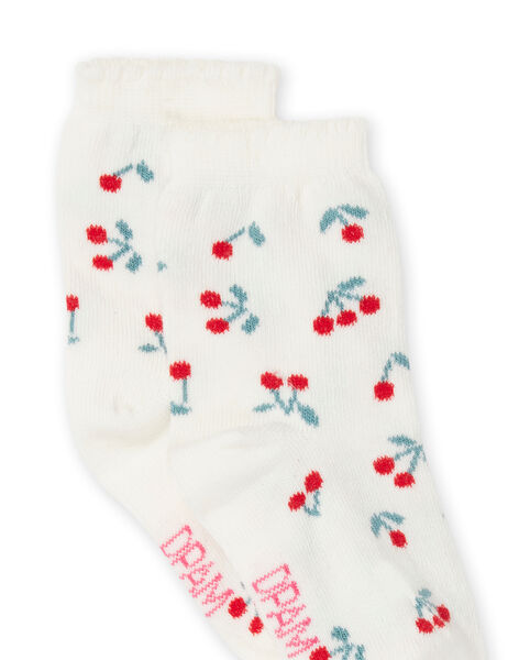Calze corredo ecrù con stampa ciliegie RYIJOSOQ1 / 23SI0975SOQ001
