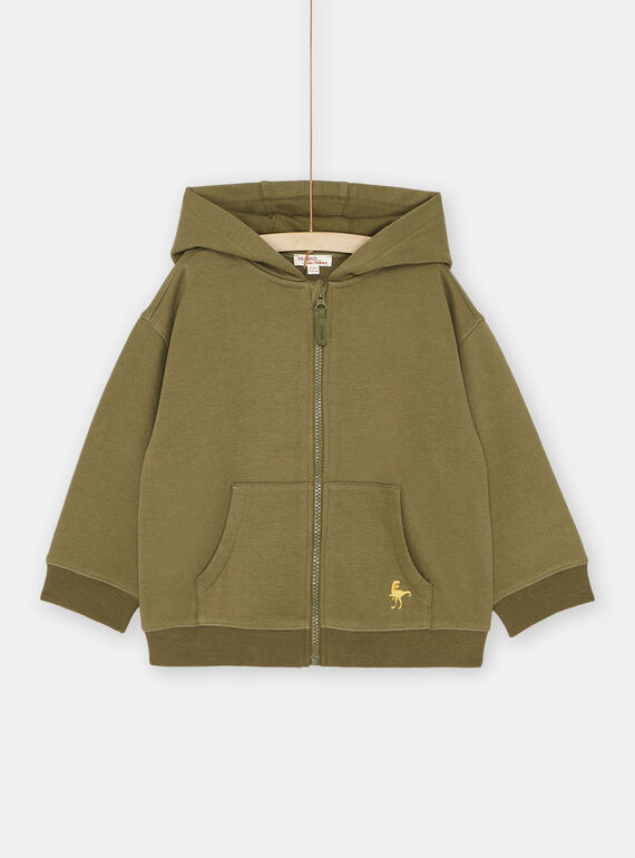 Giacca sportiva verde con cappuccio bambino SOJOJOH4 / 23W902B1JGHG631