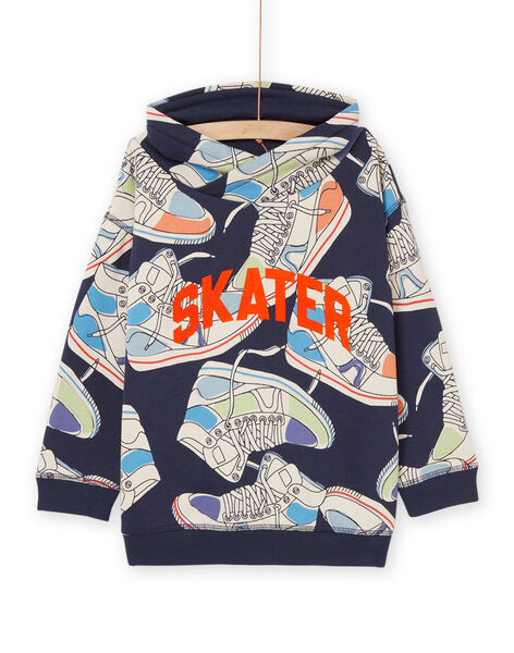 Felpa con cappuccio con stampa sneakers ROPURSWE1 / 23S902L2SWE705