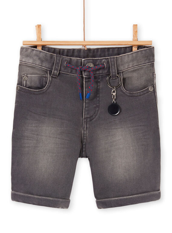 Bermuda in jeans antracite bambino LOHABER2 / 21S902X1BERK004