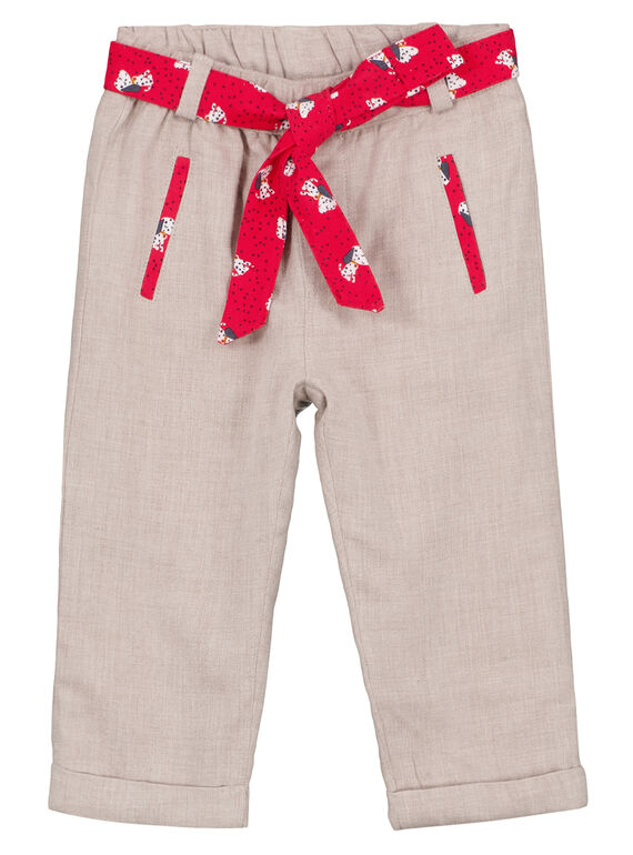 Pantaloni Ecrù GISANPAN / 19WG09C1PAN007