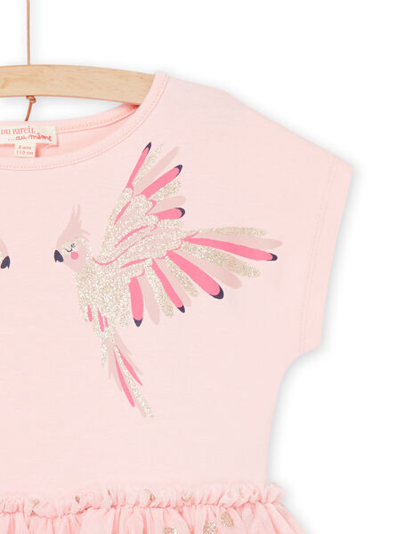 Abito con motivi uccelli e tulle con stampa a pois RANEOROB5 / 23S901O6ROB321