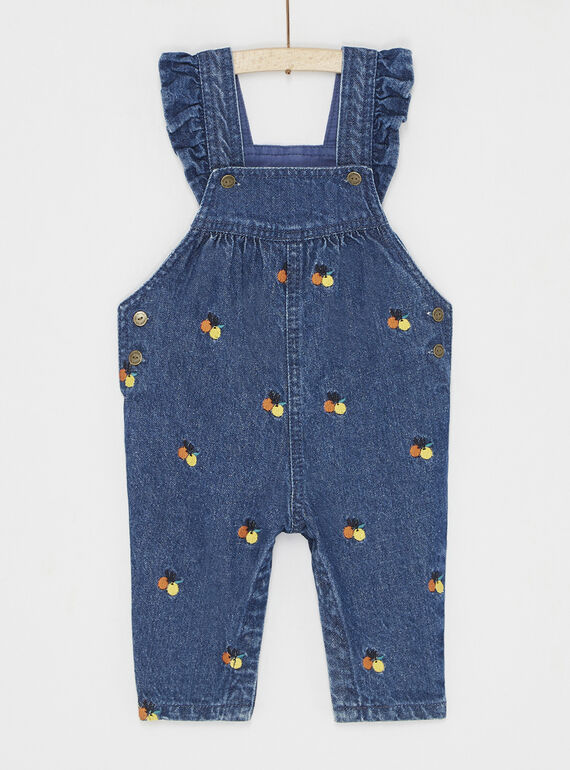 Salopette blu in denim SILINSAL / 23WG09H1SALP274