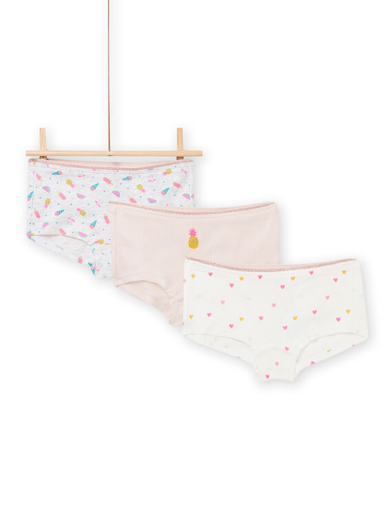 Set 3 culotte con motivi fantasia bambina NEFAHOTLOV / 22SH11I4SHY001