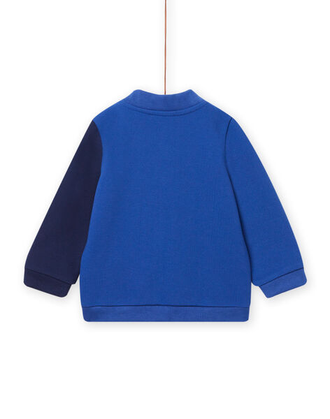Cardigan bicolore motivo sole neonato NULUGIL / 22SG10P1GIL705