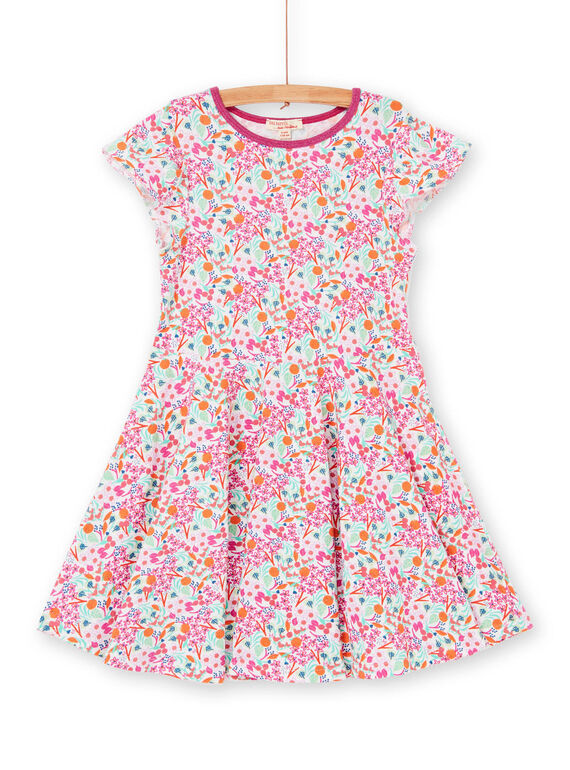 Abito rosa e verde stampa a fiori LAVIROB4 / 21S901U4ROB000
