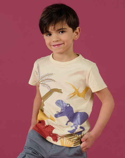 T-shirt con stampa dinosauri in jelly print ROMAGTI4 / 23S902T2TMCA002