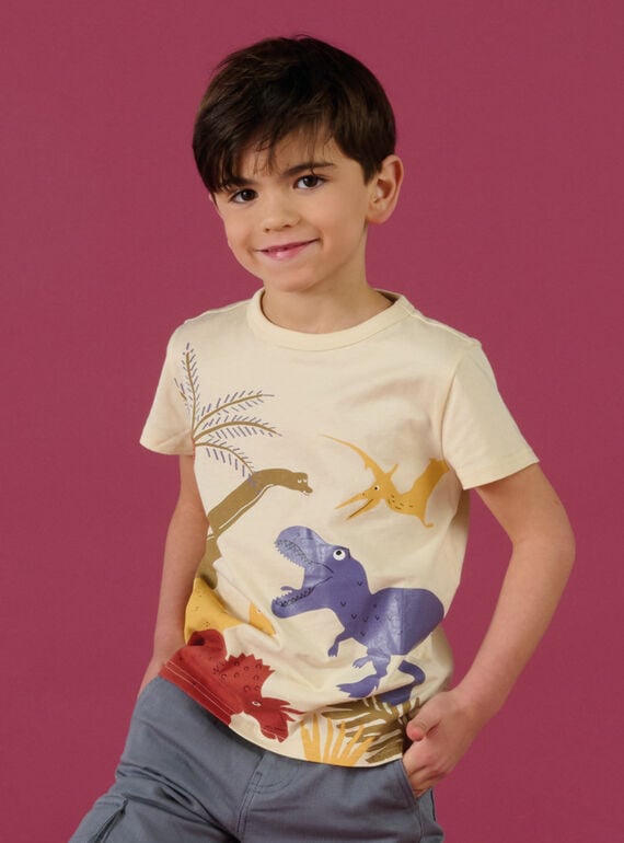 T-shirt con stampa dinosauri in jelly print ROMAGTI4 / 23S902T2TMCA002