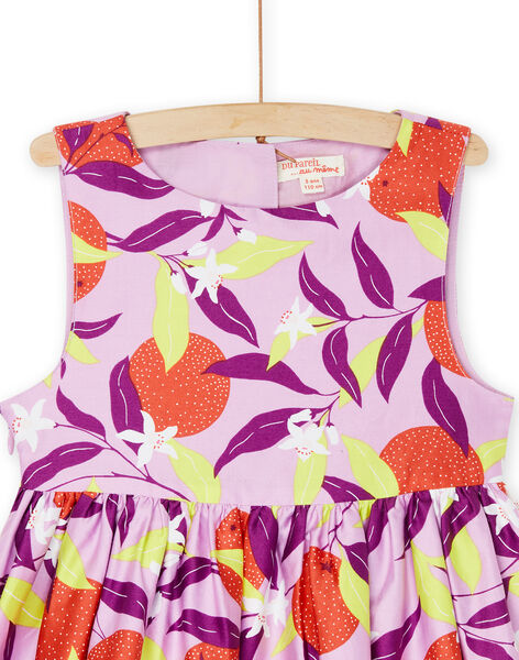 Abito lavanda con stampa a fiori RANEOROB1 / 23S901O4ROB326