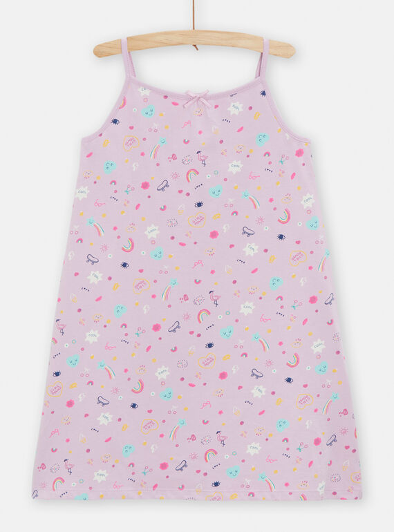 Camicia da notte glicine con spalline bambina TEFACHUSEA / 24SH1151CHN320