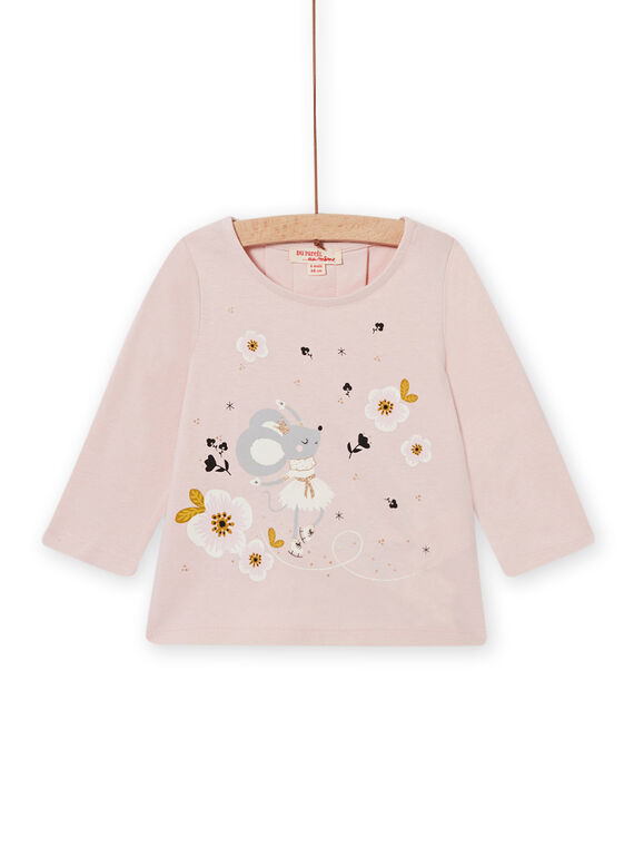 T-shirt rosa motivi topolino fantasia neonata MIHITEE / 21WG09U1TMLD328