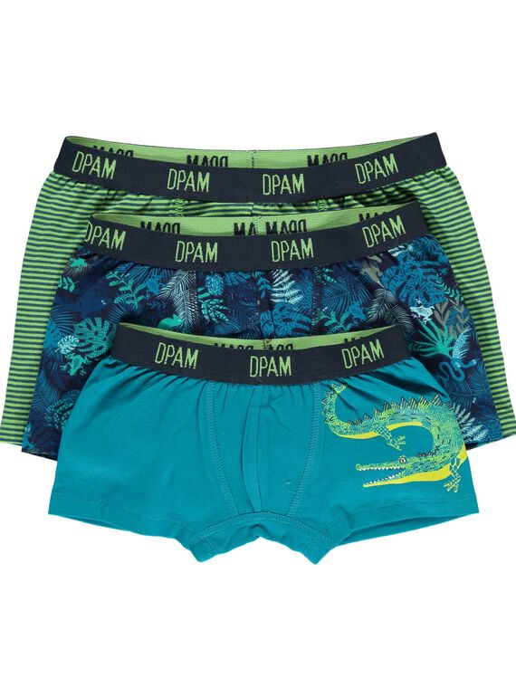 Pack of boys' boxer shorts CEGOBOXJUN / 18SH12V2BOX615