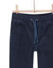 Pantaloni in velluto con elastico in vita PORHUPAN2 / 22W902Q2PAN716