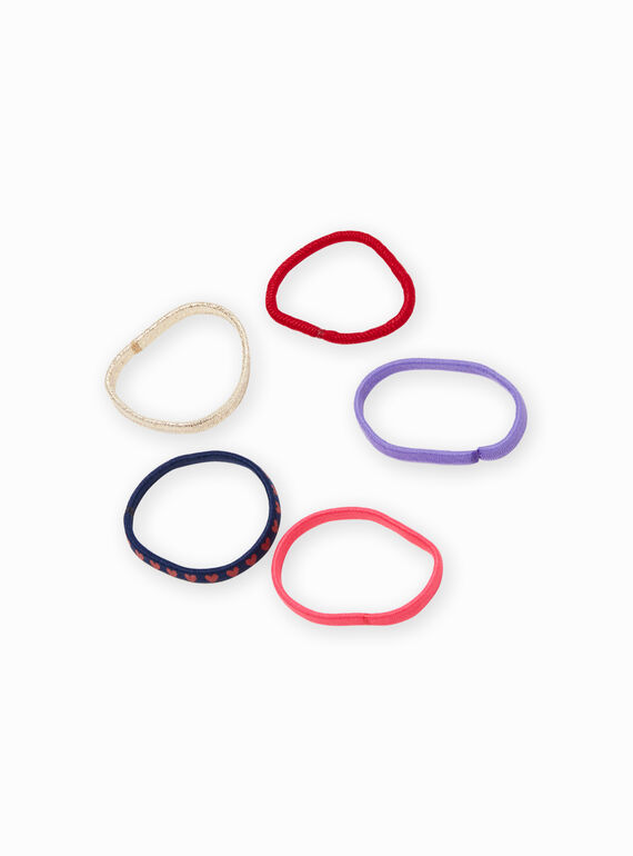 Set 4 elastici abbinati fiocchi bambina MYAJOELA2 / 21WI01S7ELAB106