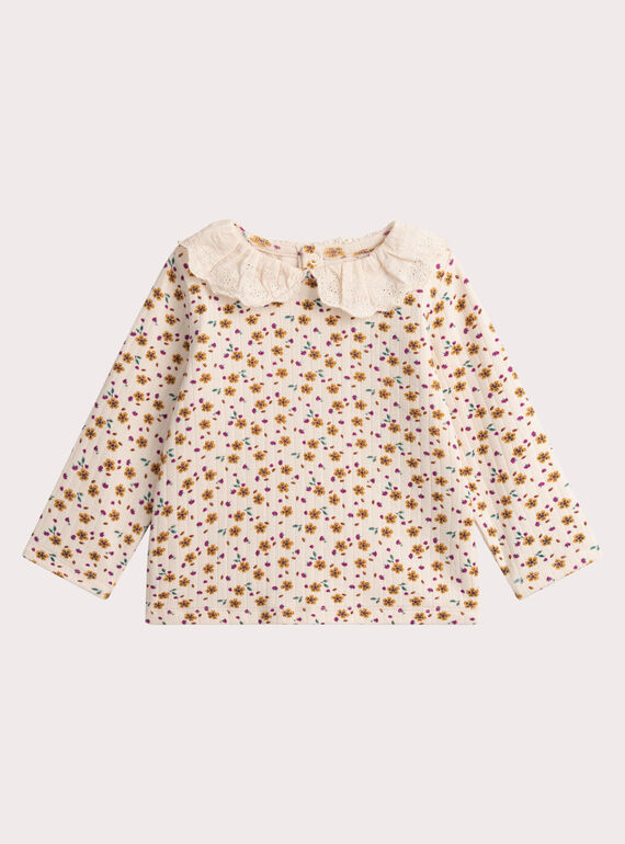 Maglietta a maniche lunghe con stampa floreale per bambina VIBABRA / 24WG09Q1BRA311