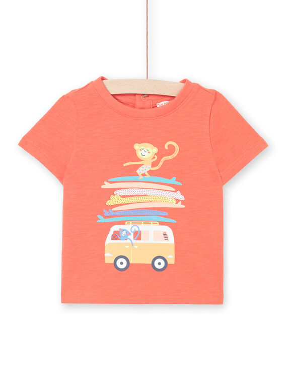 T-shirt maniche corte rossa neonato LUBONTI2 / 21SG10W4TMCF504