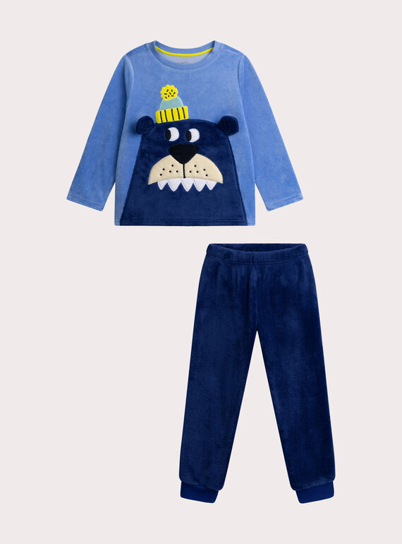 Pigiama di velluto fosforescente per bambino  VEGOPYJPOCH / 24WH1293PYJC230