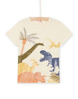 T-shirt con stampa dinosauri in jelly print ROMAGTI4 / 23S902T2TMCA002
