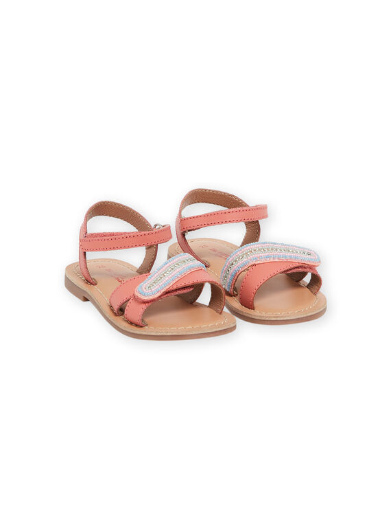 Sandali corallo in pelle RASANDVELC / 23KK3568D0E415