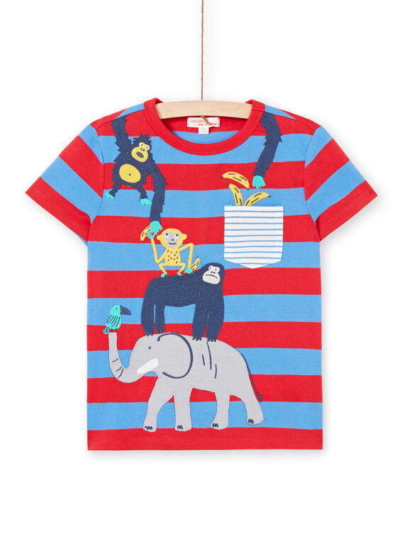 T-shirt a maniche corte blu bambino LOVITI2 / 21S902U5TMC201