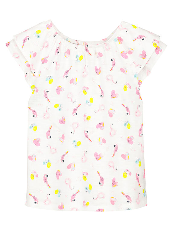 T-shirt maniche con volant bambina FACUTI3 / 19S901N3TMC000
