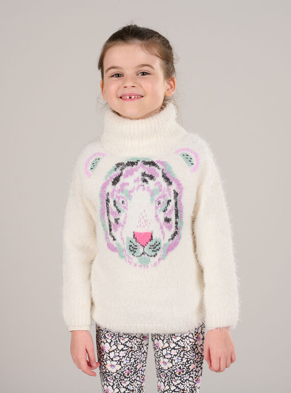 Maglia con motivo tigre jacquard PAREPULL / 22W901T1PUL003