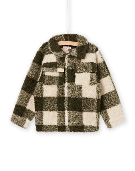 Giacca in sherpa bicolore PORHUGIL2 / 22W902Q1GIL609