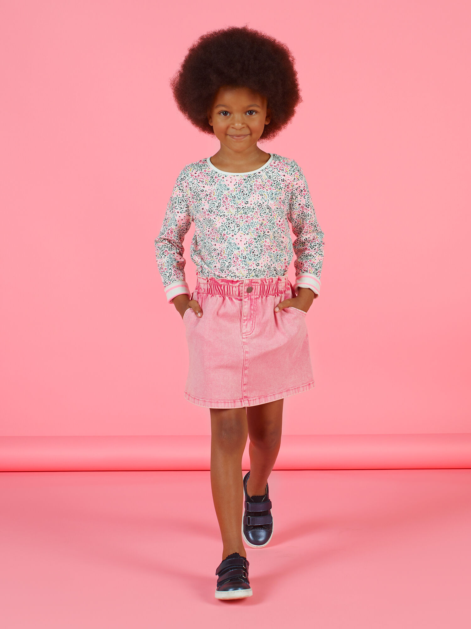 Gonna jeans rosa store