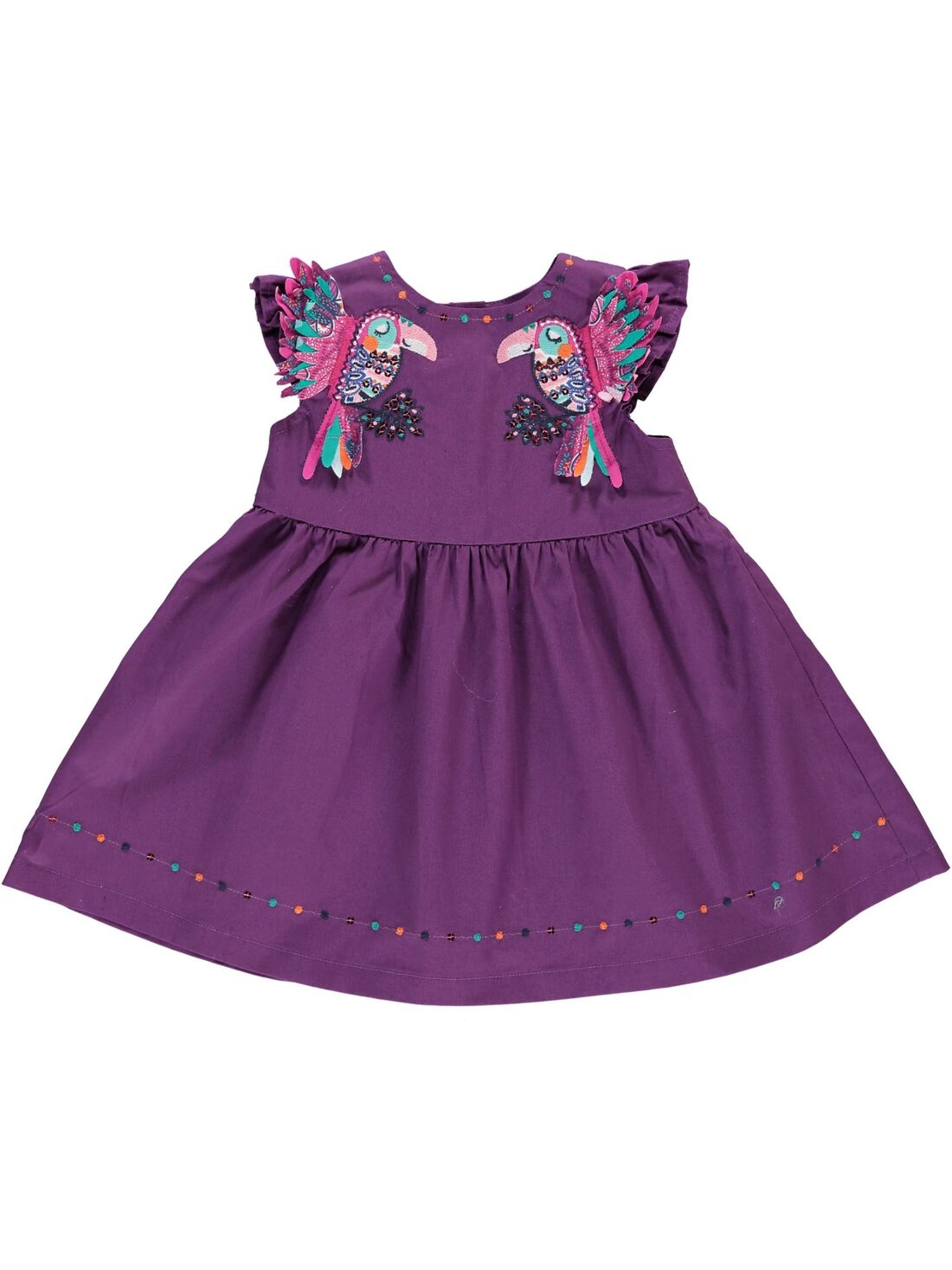 Baby girls short sleeved dress acquisto online DPAM