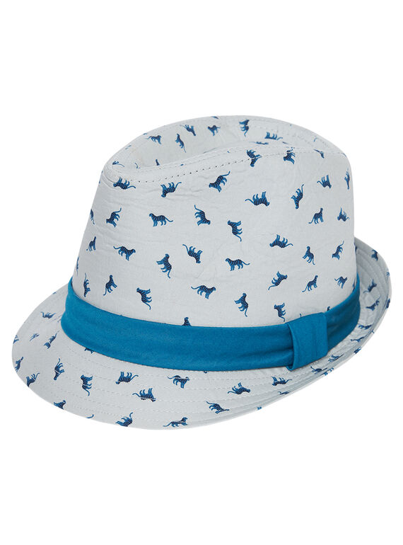 Cappello bambino con motivo + gros-grain intorno al cappello JYOJACHAP1 / 20SI02B1CHAJ917