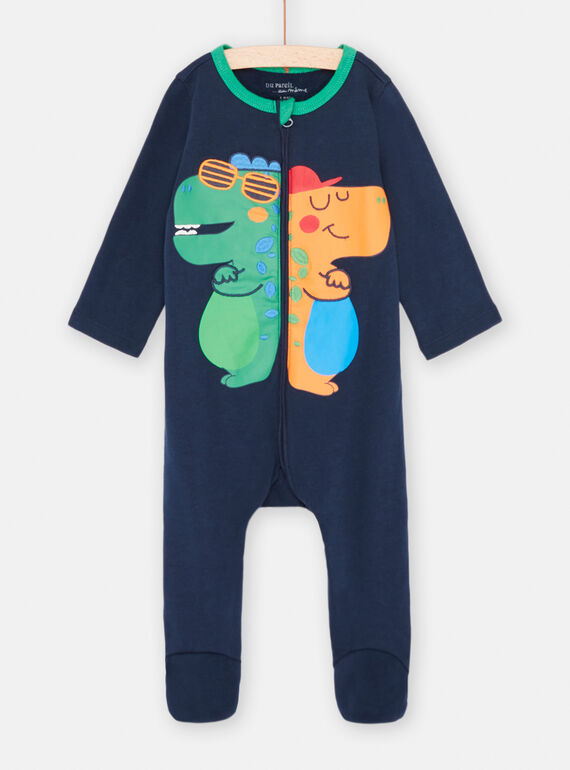 Tutina blu notte con motivi dinosauri neonato SEGAGRECOOL / 23WH1444GREC205