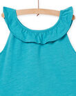 Canottiera blu celadon bambina NAJODEB4 / 22S901C5DEB204