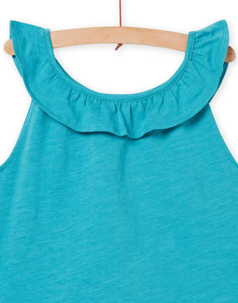 Canottiera blu celadon bambina NAJODEB4 / 22S901C5DEB204
