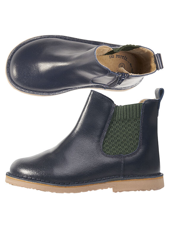 Stivaletti Beatles pelle navy bambino GGBOOTCHEB / 19WK36X5D0D070