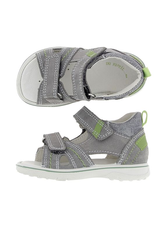 Baby boys' leather sandals CBGSANDCRO / 18SK38WCD0E940