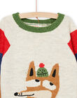 Maglia con motivi volpe e a righe POMUPUL / 22W902R1PULA011